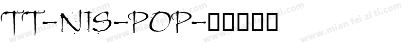 TT-NIS-POP字体转换