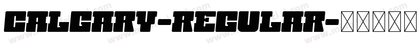Calgary-Regular字体转换