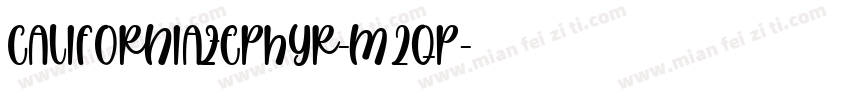 CaliforniaZephyr-M2qP字体转换