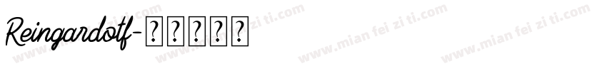 Reingardotf字体转换