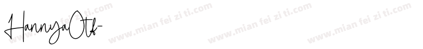 HannyaOtf字体转换