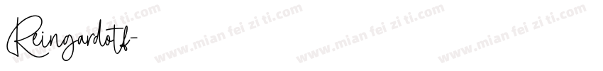 Reingardotf字体转换