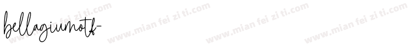 bellagiumotf字体转换