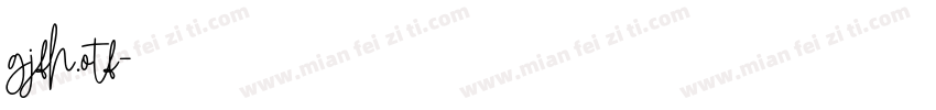 gjfh.otf字体转换