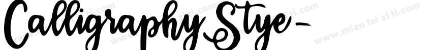 CalligraphyStye字体转换