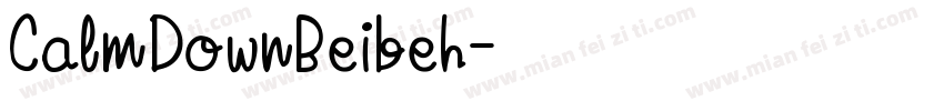 CalmDownBeibeh字体转换