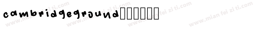 cambridgeground字体转换
