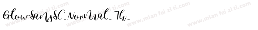 GlowSansSC-Normal-Th字体转换