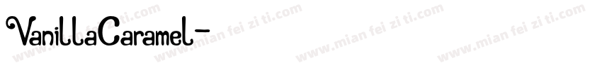 VanillaCaramel字体转换