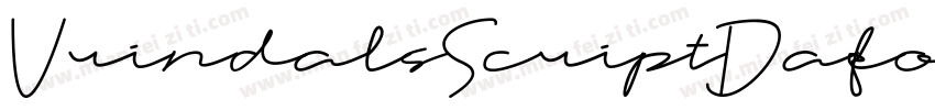VrindalsScriptDafont字体转换