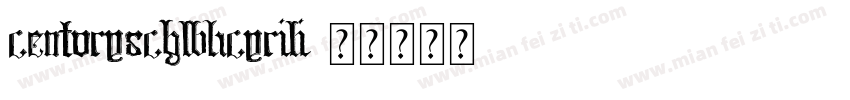 centurySchlbkcyrili字体转换