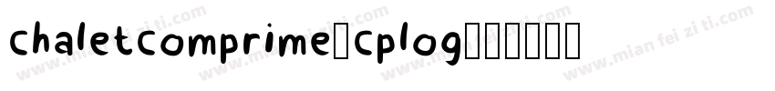 chaletcomprime-cplog字体转换