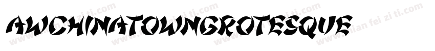 AWChinatownGrotesque字体转换
