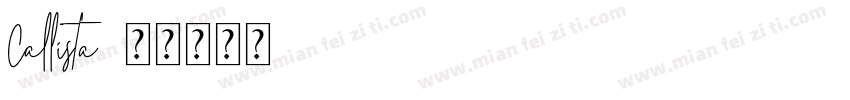 Callista字体转换