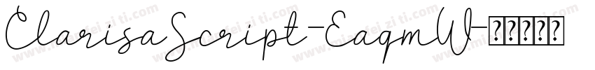 ClarisaScript-EaqmW字体转换