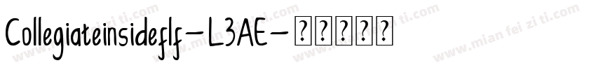 Collegiateinsideflf-L3AE字体转换