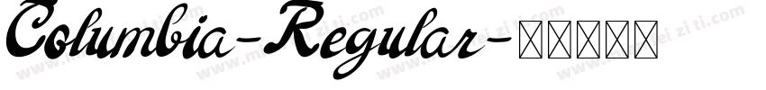 Columbia-Regular字体转换