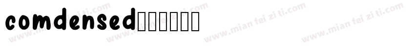comdensed字体转换
