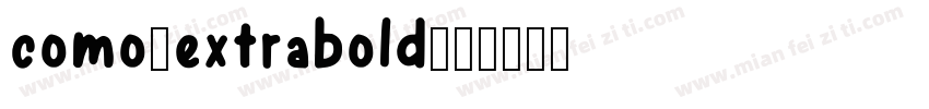 como-extrabold字体转换