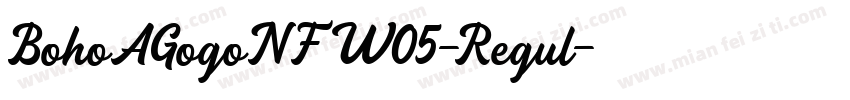 BohoAGogoNFW05-Regul字体转换