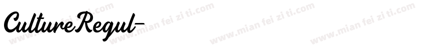 CultureRegul字体转换