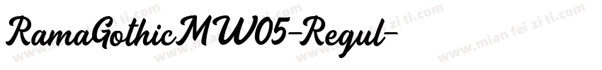 RamaGothicMW05-Regul字体转换