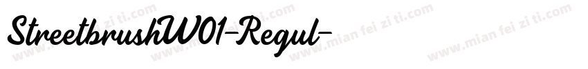 StreetbrushW01-Regul字体转换