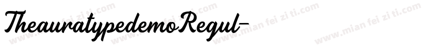 TheauratypedemoRegul字体转换