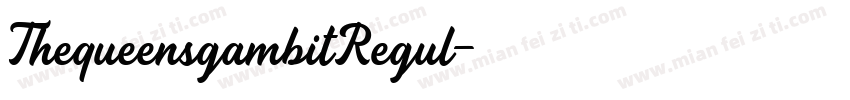 ThequeensgambitRegul字体转换