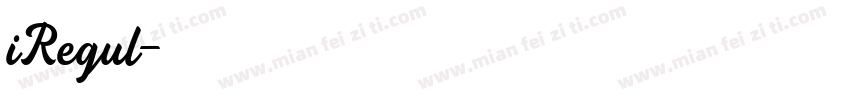 iRegul字体转换