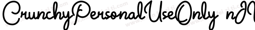 CrunchyPersonalUseOnly-nJWP字体转换