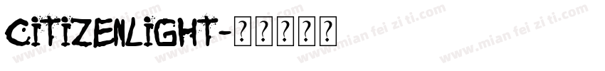CitizenLight字体转换
