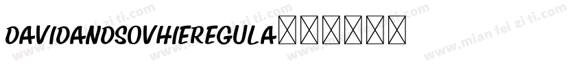 DavidAndSovhieRegula字体转换