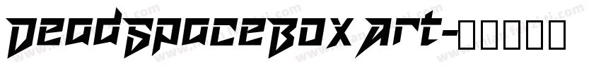 DeadSpaceBoxArt字体转换