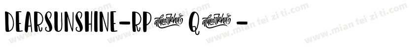 DearSunshine-Rp0q3字体转换