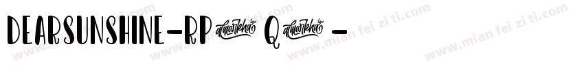DearSunshine-Rp0q3字体转换