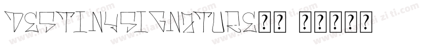 DestinySignature字体字体转换
