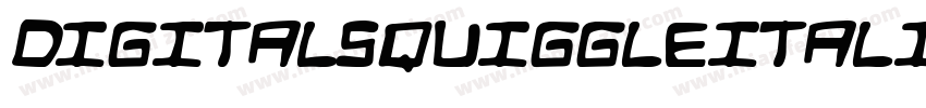 DigitalSquiggleItalic-ALRrm字体转换