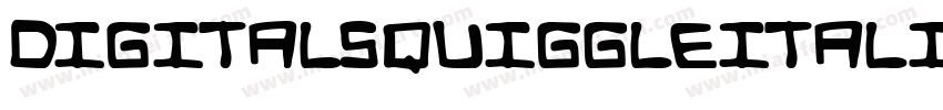 DigitalSquiggleItalic-ALRrm字体转换