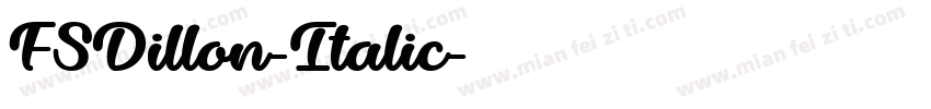 FSDillon-Italic字体转换