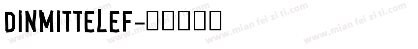 DINMittelEF字体转换