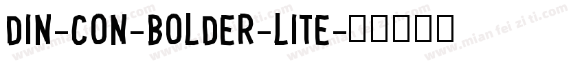 din-con-bolder-lite字体转换