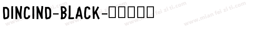 dincind-black字体转换