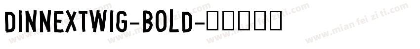 dinnextwig-bold字体转换