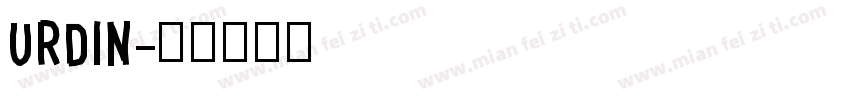 urdin字体转换