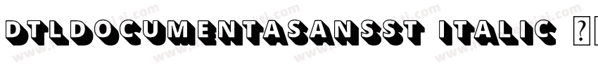 DTLDocumentaSansST-Italic字体转换