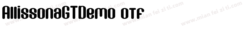 AllissonaGTDemo.otf字体转换