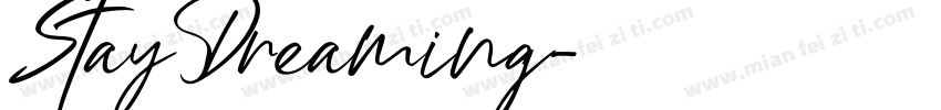 StayDreaming字体转换