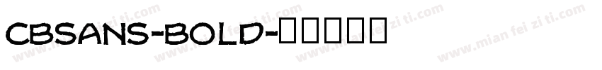 CBSans-bold字体转换