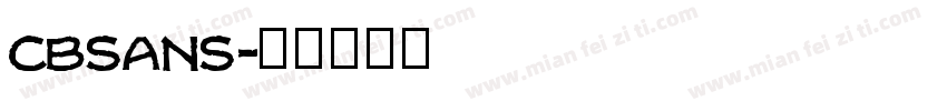 CBSans字体转换